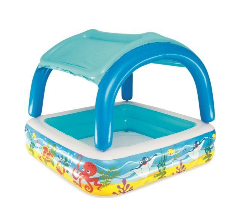 Pishinë për fëmijë Bestway Coral Reef (52192), 1.40 x 1.40 x 1.14 m