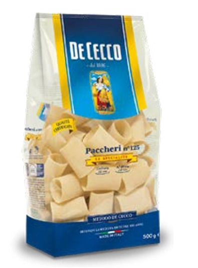 Makarona De Cecco Paccheri n°125, 500 gr